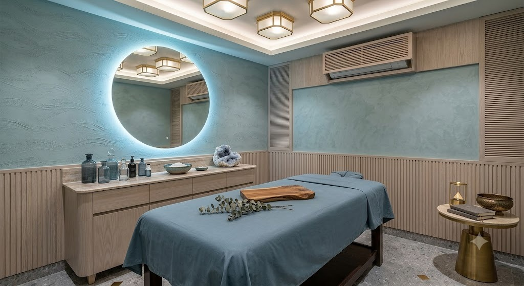Luxury massage treatment environment
